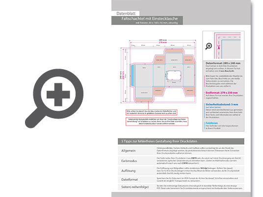 Product Bild faltschachtel_(8_cm_x_10_cm_x_5_cm)_einseitig_bedruckt_5_0-farbig_(cmyk_+_sonderfarbe)_mit_gestanztem_fenster